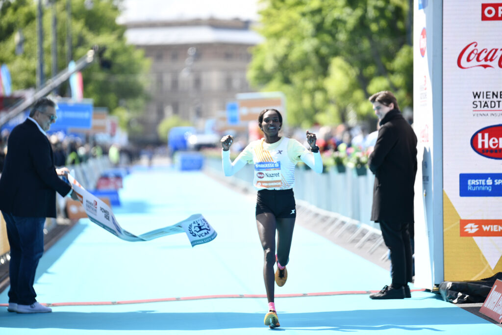 Nazret Weldu runs to the Olympics
